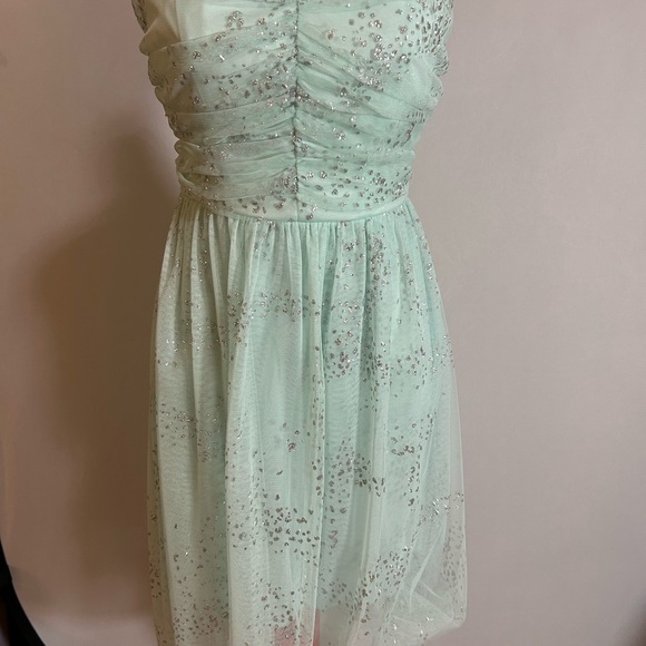 Mint Green Dress with Silver Accents - Picture 6 of 7